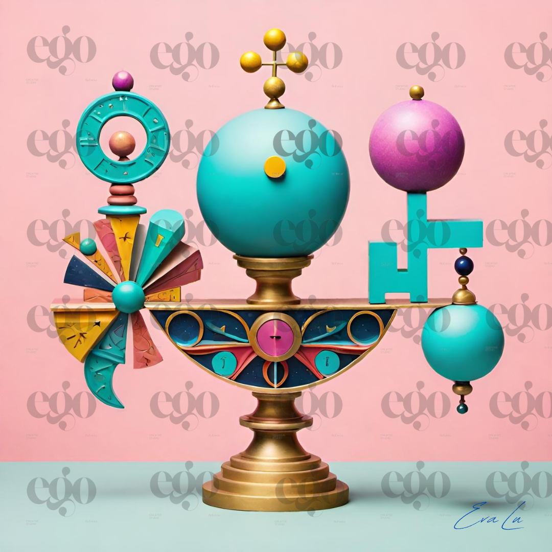 CARTOLINA ASTROLOGICA BILANCIA